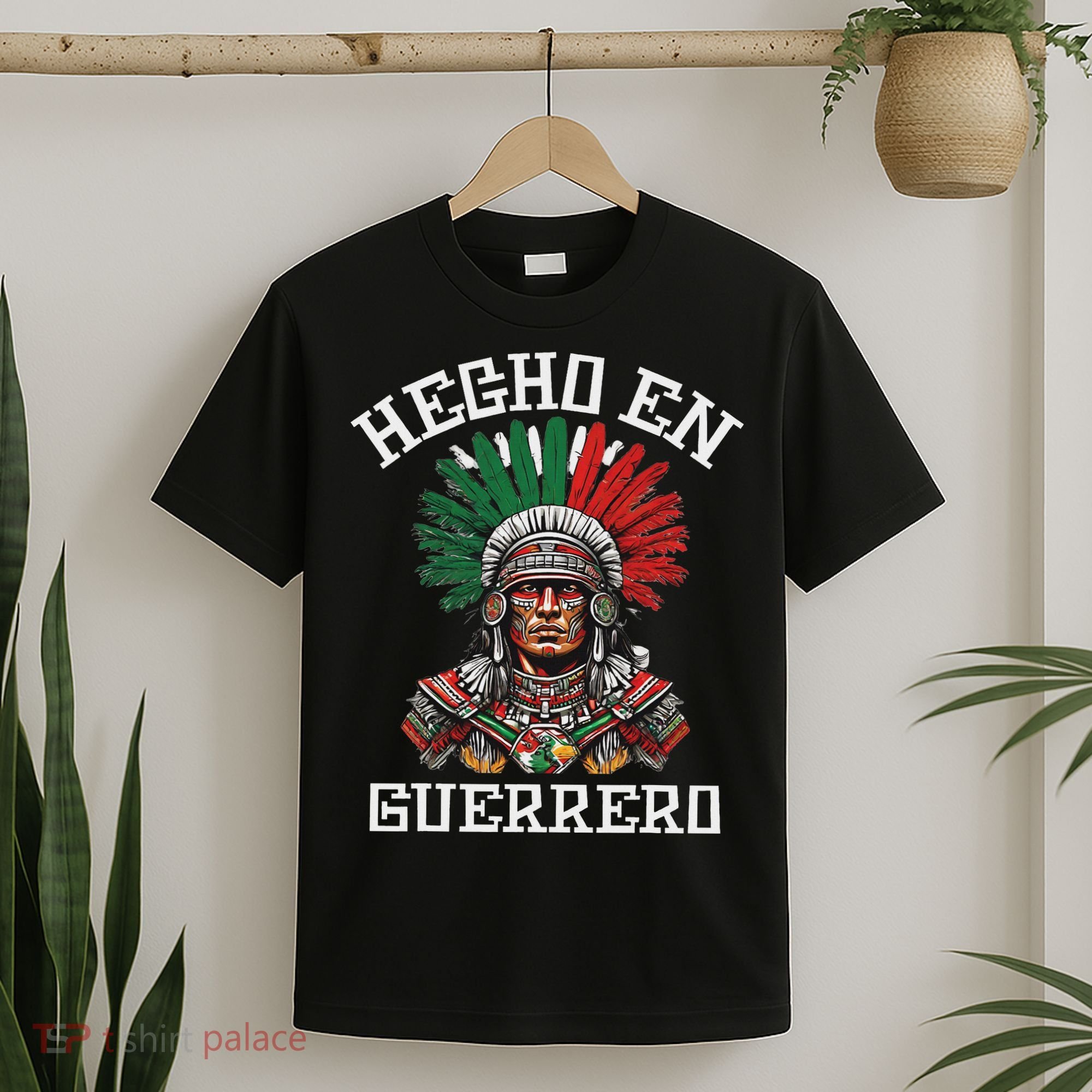 Guerrero Hecho En Guerrero Aztec Warrior Mexico T-Shirt