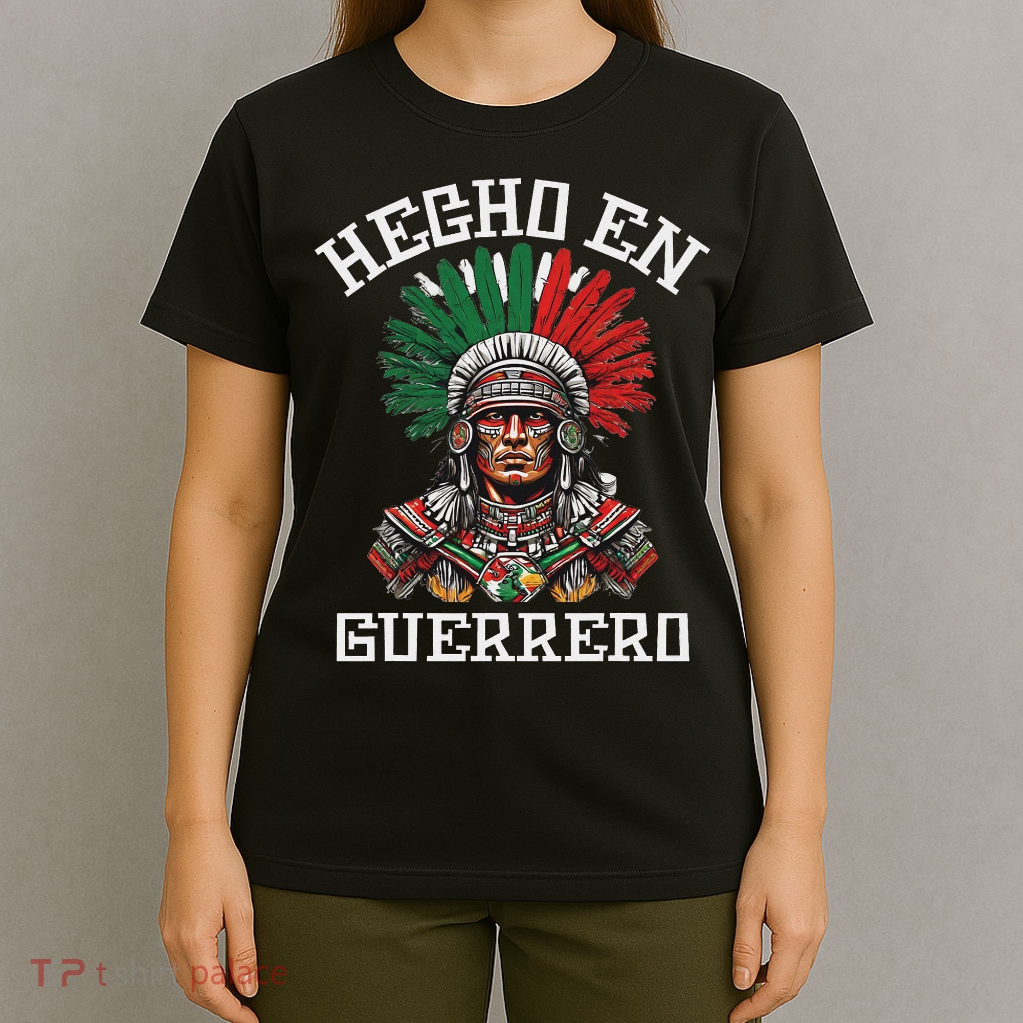 Guerrero Hecho En Guerrero Aztec Warrior Mexico T-Shirt