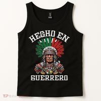 Guerrero Hecho En Guerrero Aztec Warrior Mexico Tank Top thumb 2