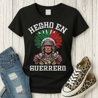 Guerrero Hecho En Guerrero Aztec Warrior Mexico Women's T-Shirt thumb 3