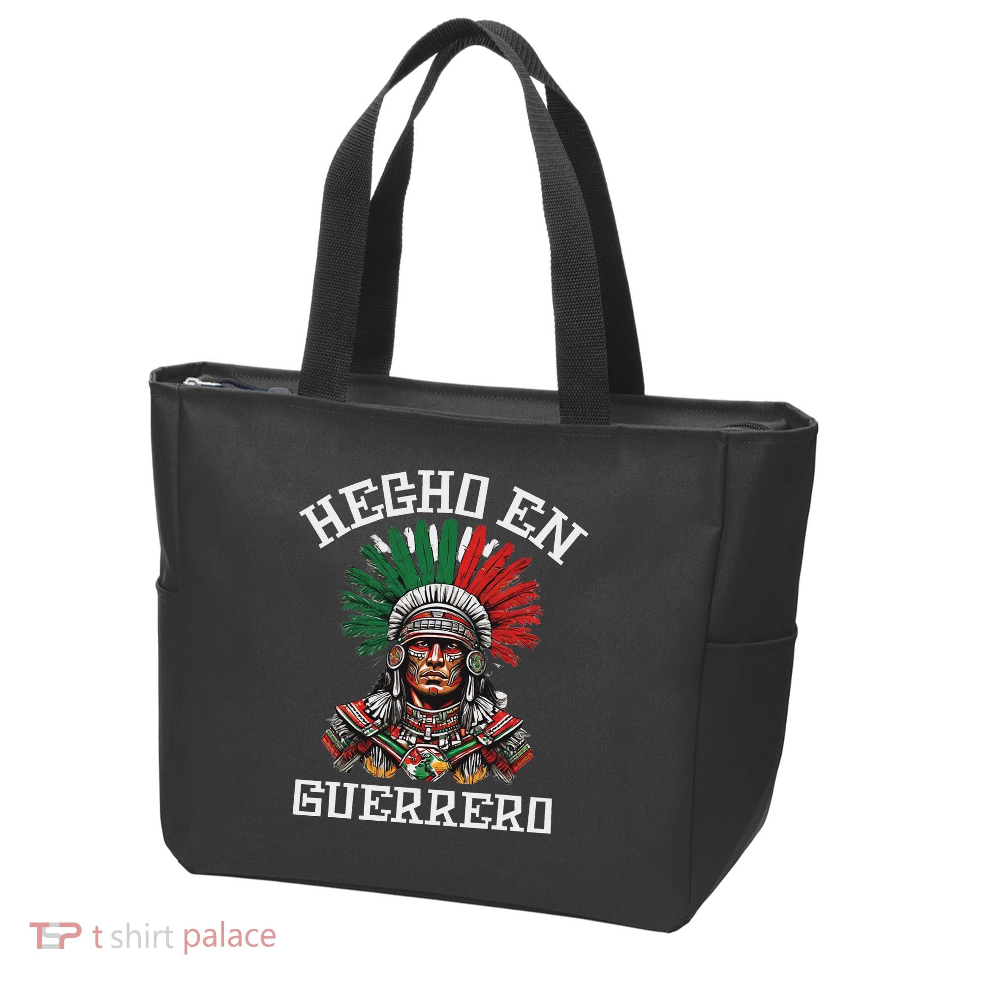 Guerrero Hecho En Guerrero Aztec Warrior Mexico Tote Bag