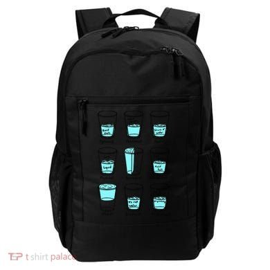 Glass half empty funny meme Psychologist Edition  Backpack