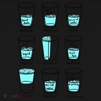 Glass half empty funny meme Psychologist Edition  Backpack thumb 2