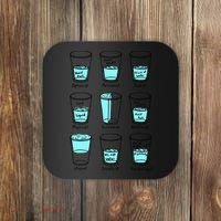 Glass half empty funny meme Psychologist Edition  Coaster thumb 0
