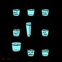 Glass half empty funny meme Psychologist Edition  Coaster thumb 2