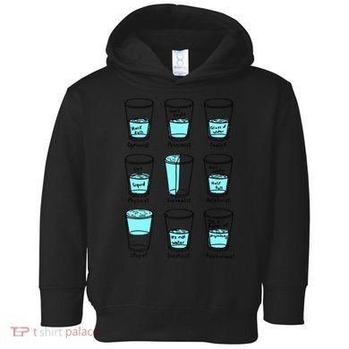 Glass half empty funny meme Psychologist Edition  Toddler Hoodie