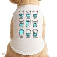 Glass half empty funny meme Psychologist Edition  Doggie Tank thumb 0