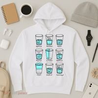 Glass half empty funny meme Psychologist Edition  Hoodie thumb 3