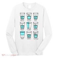 Glass half empty funny meme Psychologist Edition  Long Sleeve Shirt thumb 0
