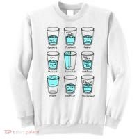 Glass half empty funny meme Psychologist Edition  Sweatshirt thumb 0
