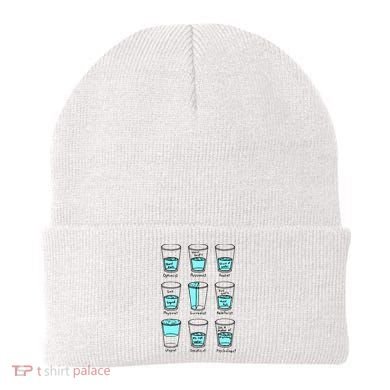 Glass half empty funny meme Psychologist Edition  Beanie