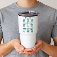 Glass half empty funny meme Psychologist Edition  Tumbler thumb 2