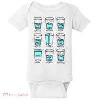 Glass half empty funny meme Psychologist Edition  Baby Bodysuit thumb 0