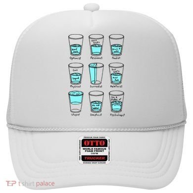 Glass half empty funny meme Psychologist Edition  Hat