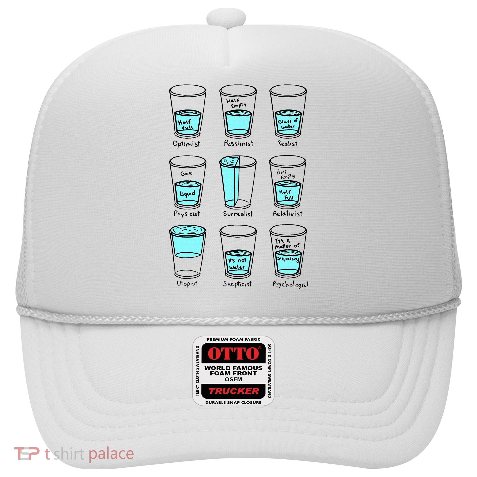 Glass half empty funny meme Psychologist Edition  Hat