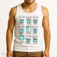 Glass half empty funny meme Psychologist Edition  Tank Top thumb 3