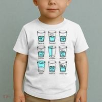 Glass half empty funny meme Psychologist Edition  Toddler T-Shirt thumb 2