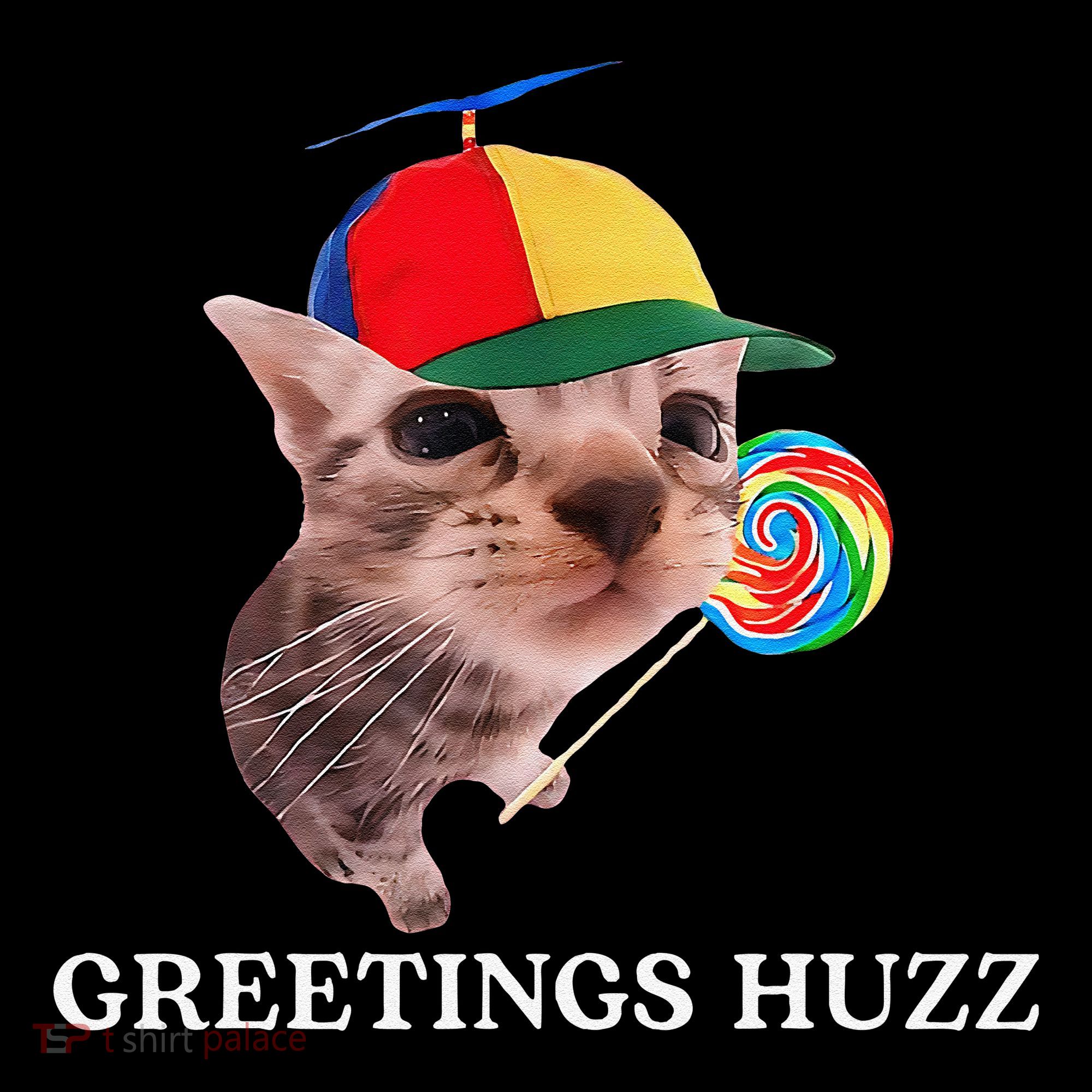 Greetings Huzz Funny Gen Z Gen Alpha Slang Silly Cat Meme Coffee Mug