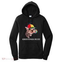 Greetings Huzz Funny Gen Z Gen Alpha Slang Silly Cat Meme Women's Hoodie thumb 0