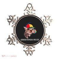 Greetings Huzz Funny Gen Z Gen Alpha Slang Silly Cat Meme Ornament thumb 0