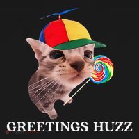 Greetings Huzz Funny Gen Z Gen Alpha Slang Silly Cat Meme Baby Bodysuit thumb 2