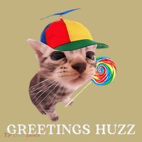 Greetings Huzz Funny Gen Z Gen Alpha Slang Silly Cat Meme Mousepad thumb 1