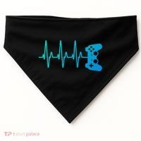 Gamer Heartbeat For Gaming Gift USA-Made Doggie Bandana thumb 0
