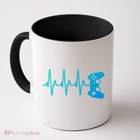 Gamer Heartbeat For Gaming Gift Coffee Mug thumb 0