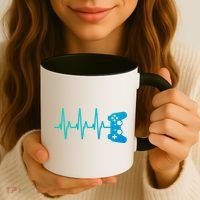 Gamer Heartbeat For Gaming Gift Coffee Mug thumb 3