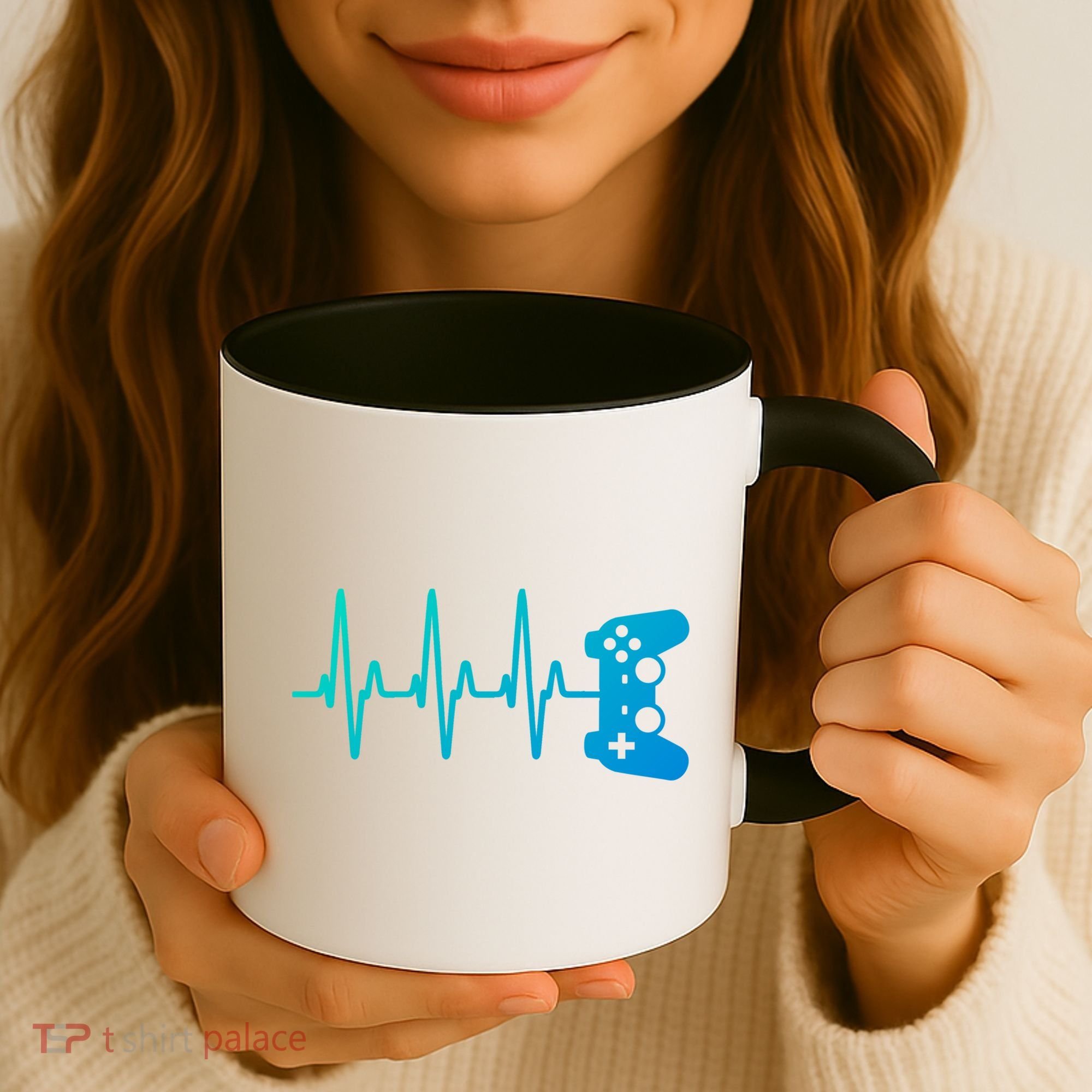 Gamer Heartbeat For Gaming Gift Coffee Mug