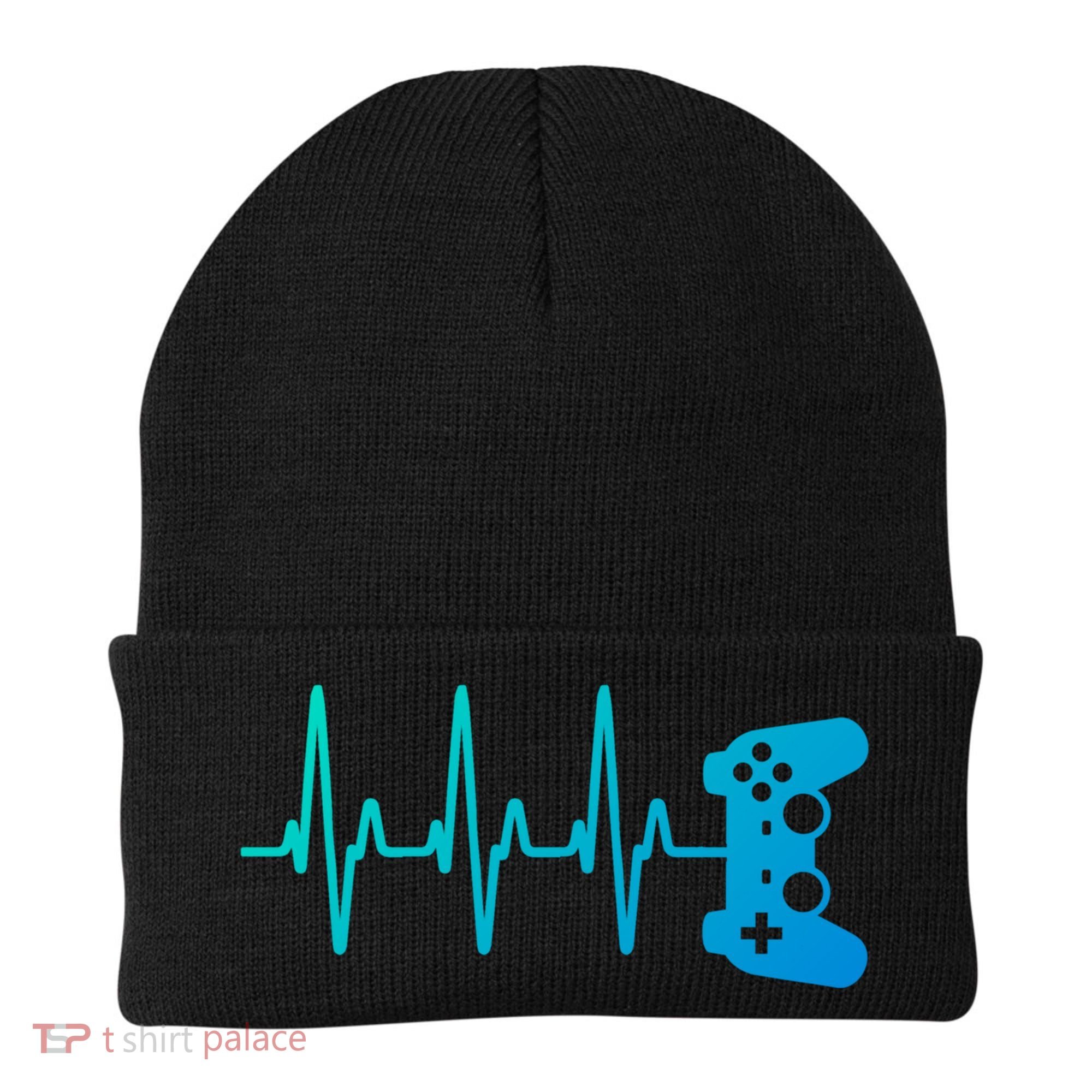 Gamer Heartbeat For Gaming Gift Beanie