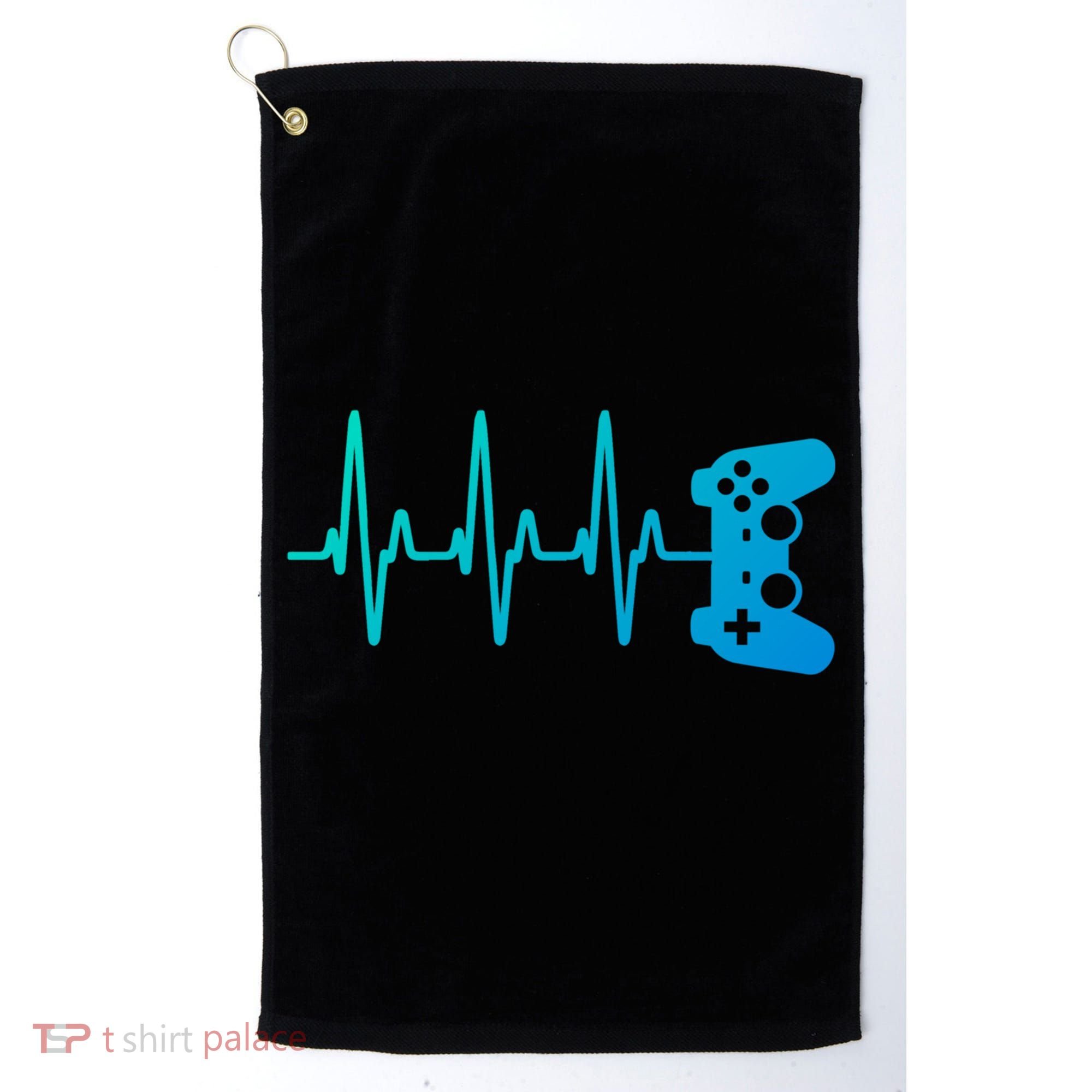 Gamer Heartbeat For Gaming Gift Golf Towel