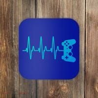Gamer Heartbeat For Gaming Gift Coaster thumb 0