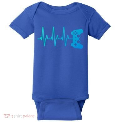 Gamer Heartbeat For Gaming Gift Baby Bodysuit