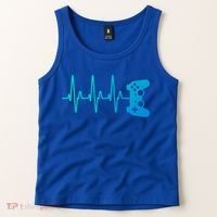 Gamer Heartbeat For Gaming Gift Tank Top thumb 2