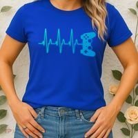 Gamer Heartbeat For Gaming Gift Women's T-Shirt thumb 2