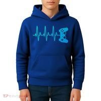 Gamer Heartbeat For Gaming Gift Kids Hoodie thumb 4