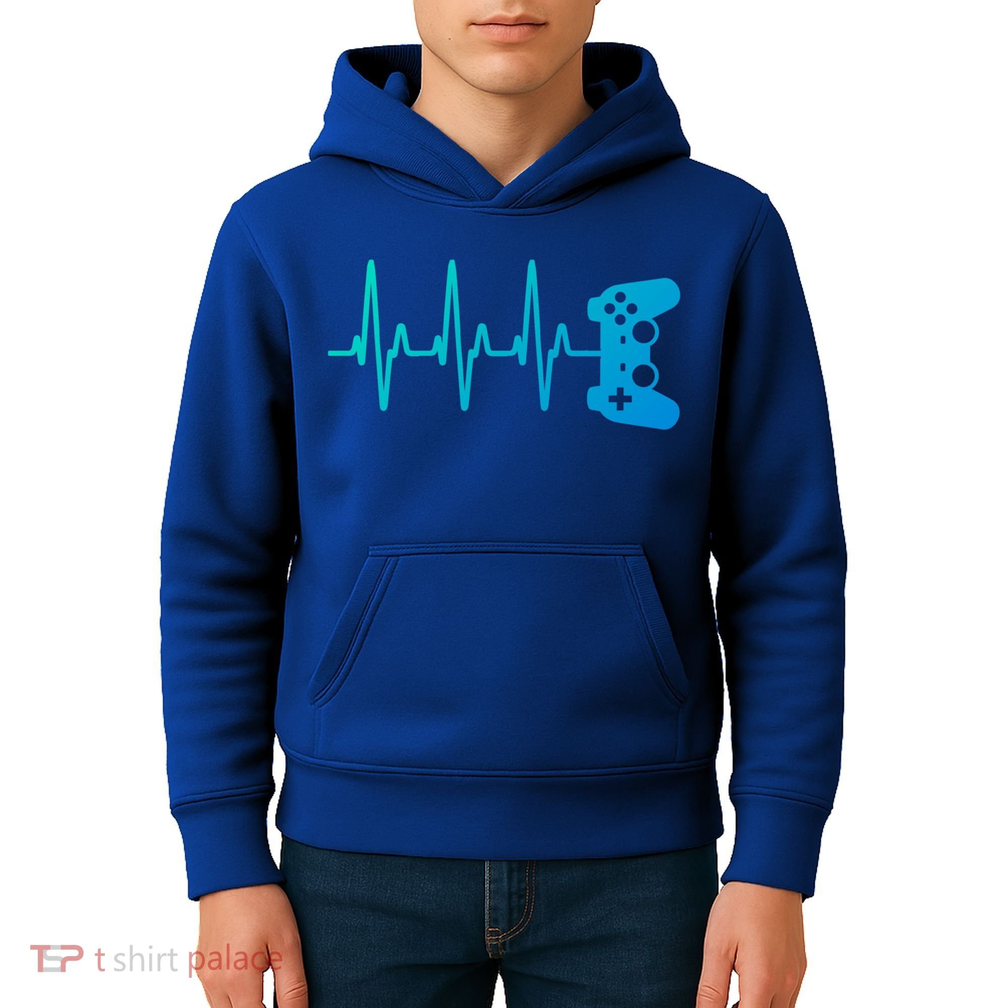 Gamer Heartbeat For Gaming Gift Kids Hoodie