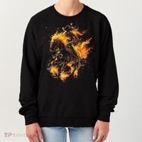Ghost Horse Flaming Cowboy  Women's Sweatshirt thumb 0
