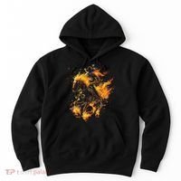 Ghost Horse Flaming Cowboy  Hoodie thumb 0
