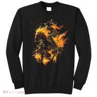 Ghost Horse Flaming Cowboy  Sweatshirt thumb 0
