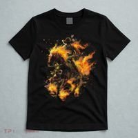 Ghost Horse Flaming Cowboy  T-Shirt thumb 5