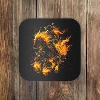Ghost Horse Flaming Cowboy  Coaster thumb 0