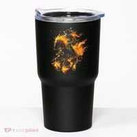 Ghost Horse Flaming Cowboy  Tumbler thumb 0