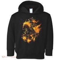 Ghost Horse Flaming Cowboy  Toddler Hoodie thumb 0