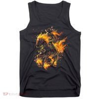 Ghost Horse Flaming Cowboy  Tank Top thumb 0
