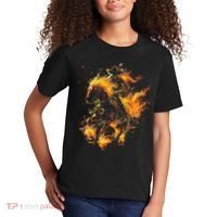 Ghost Horse Flaming Cowboy  Kids T-Shirt thumb 2