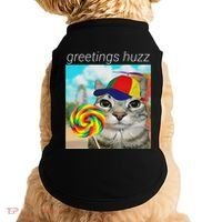 Greetings Huzz Funny Gen Z Gen Alpha Slang Meme Gift Doggie Tank thumb 0