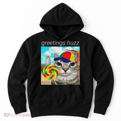 Greetings Huzz Funny Gen Z Gen Alpha Slang Meme Gift Hoodie