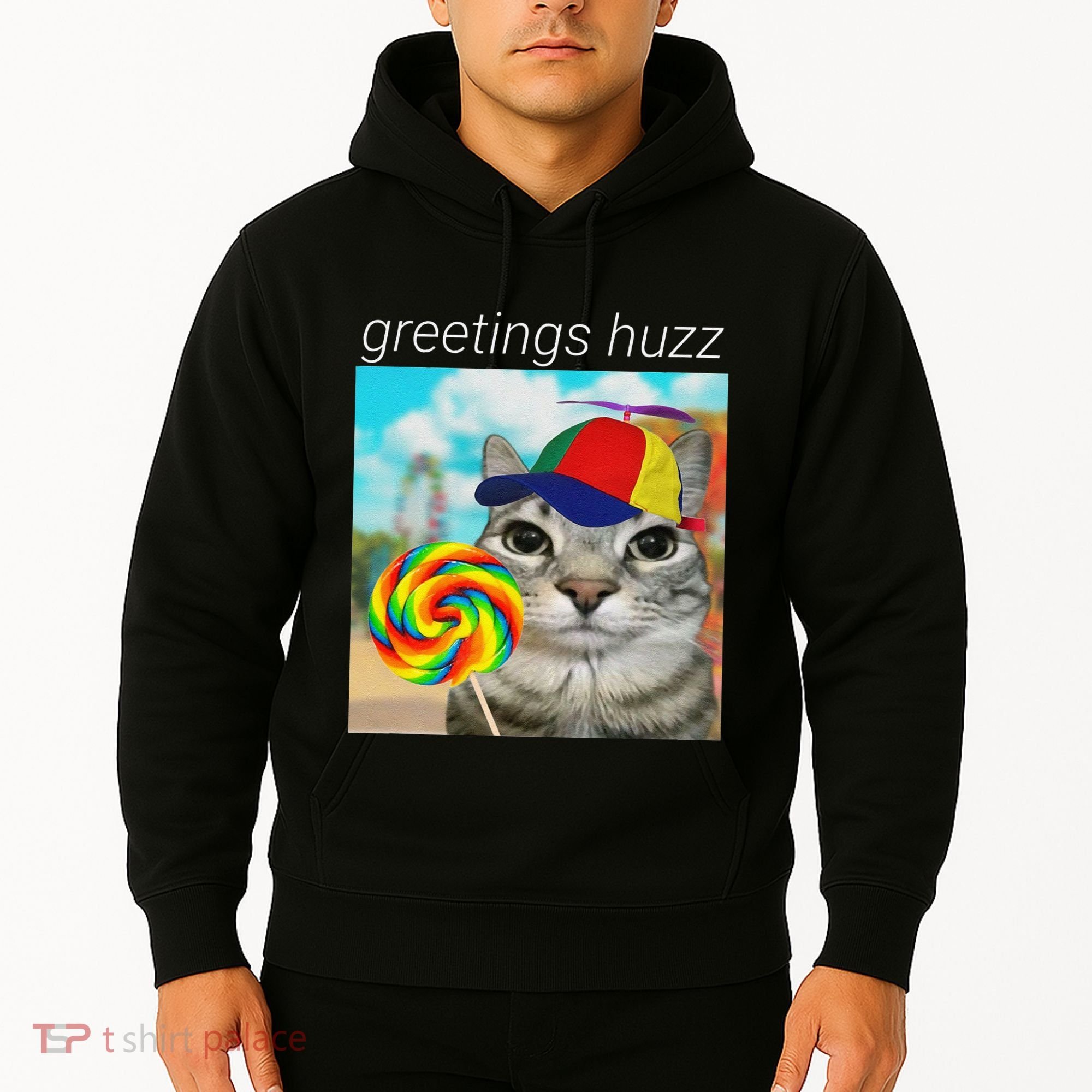 Greetings Huzz Funny Gen Z Gen Alpha Slang Meme Gift Hoodie